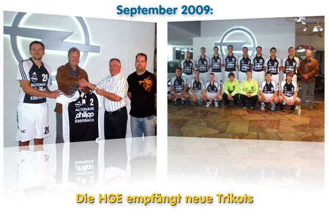 Neue Trikots f�r die HGE